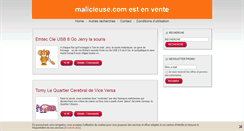 Desktop Screenshot of malicieuse.com